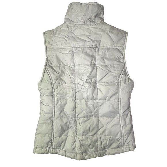 ZARA TRF WOMEN'S TAUPE CROPPED PUFFER VEST Medium Gray GUC‎ - Picture 2 of 10